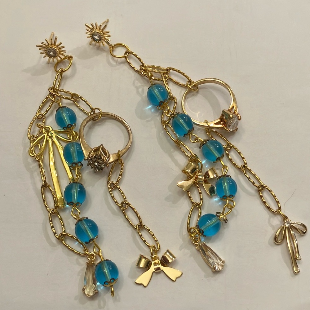 Handcrafted “going to the chapel” earrings